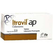 ITRAVIL AP CLOBENZOREX 60MG 60TABS